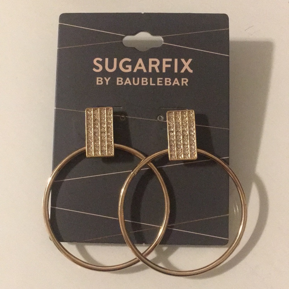 Rose gold dangling earrings